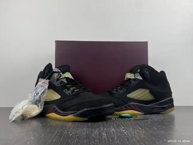 Rep x Jordan 5 Air A Ma Black FD1330-001 Maniere 0505